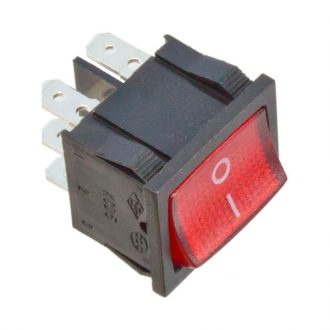 Interruptor bipolar com sinalizador Vermelho 230V