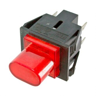 Interruptor com Sinalizador Vermelho 230V