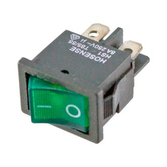 Comutador com sinalizador Verde 230V